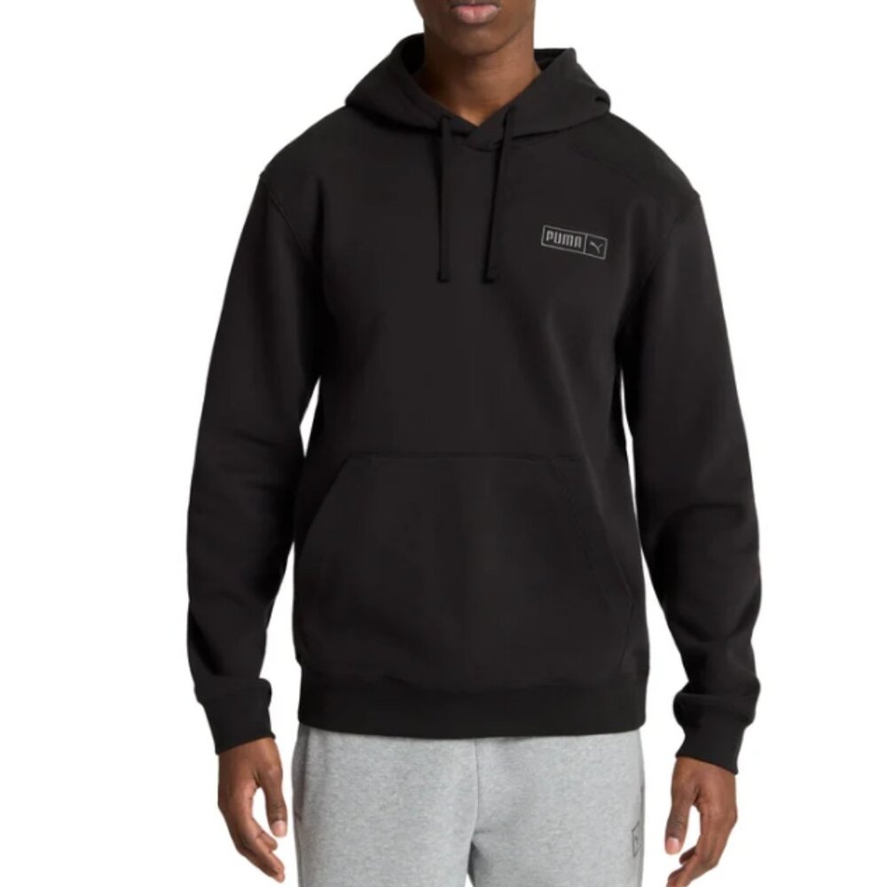 NWT PUMA Men's Black Fleece Hoodie Size Large